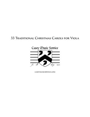 33 Traditional Christmas Carols for Viola
