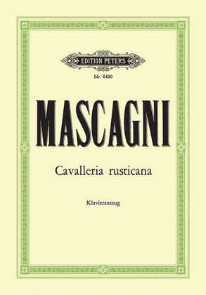Book cover for Cavalleria rusticana (Vocal Score)