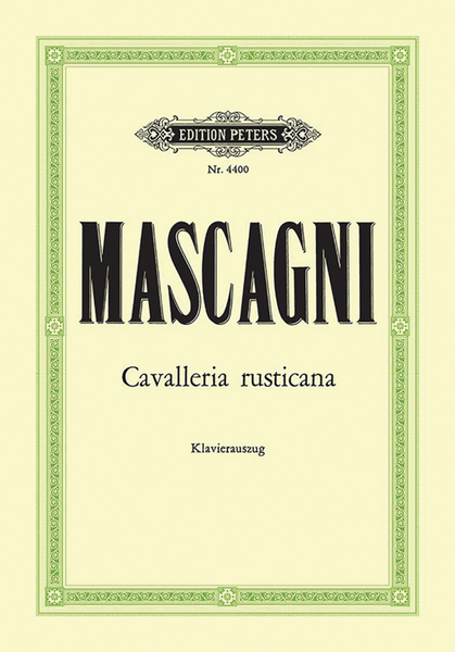 Cavalleria rusticana (Vocal Score)