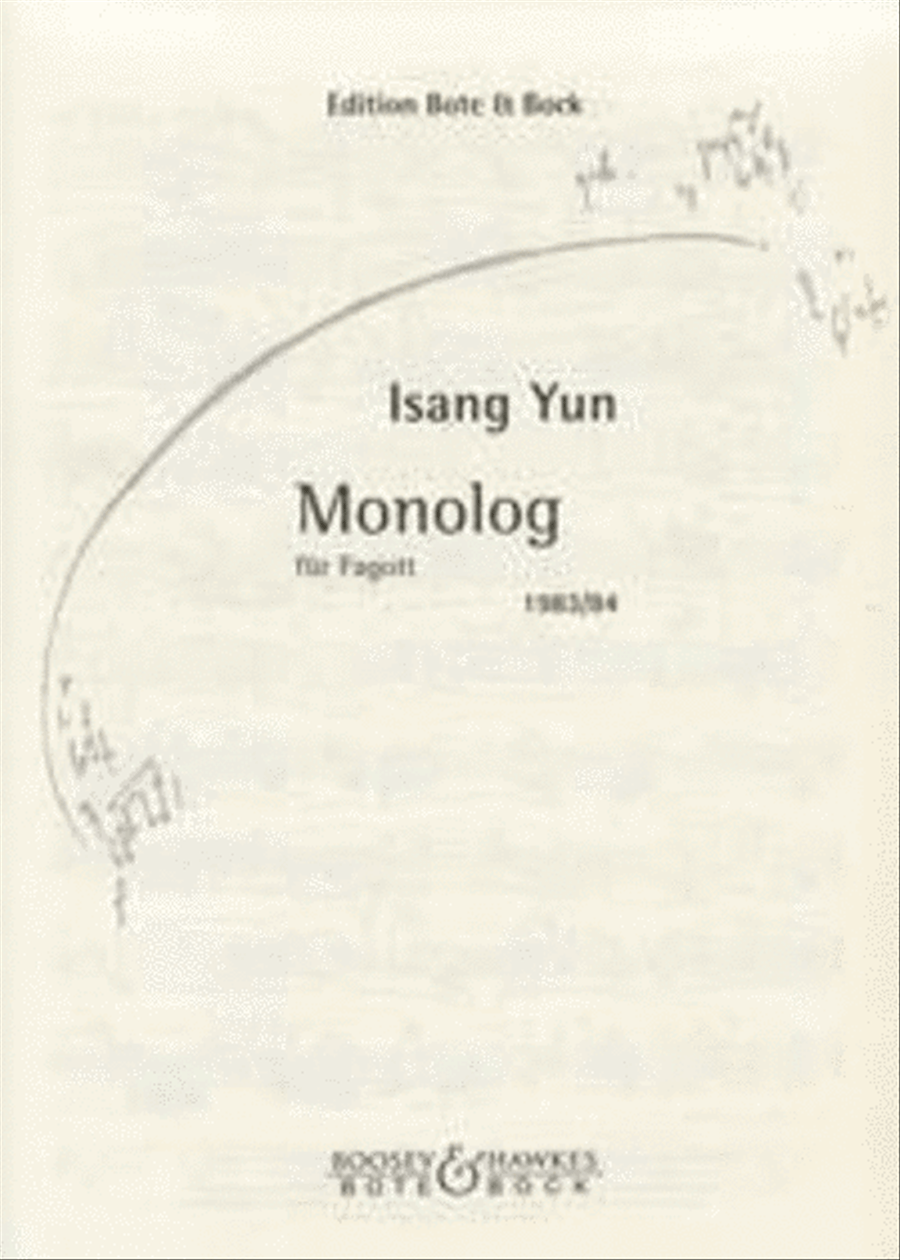 Monolog Monolog Bassoon Solo scores gallery preview page 1