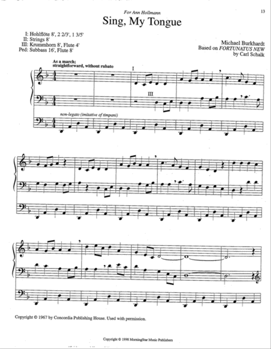 Eight Improvisations on 20th Century Hymn Tunes, Set 1 Organ scores gallery preview page 4