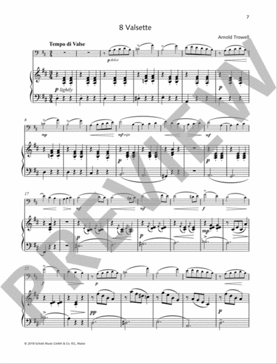 6 Easy Concert Pieces, Op. 4, 7-10 Piano Accompaniment scores gallery preview page 5