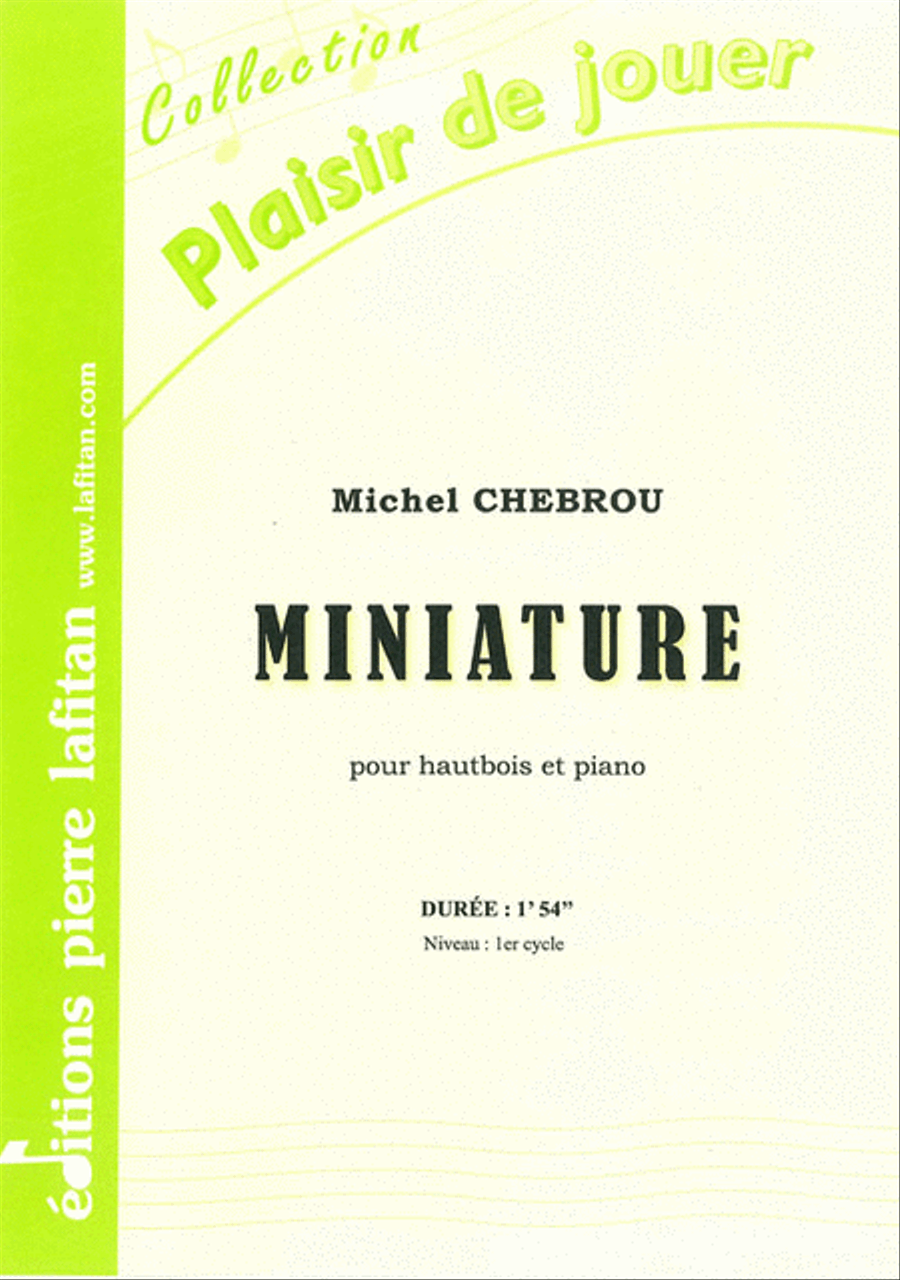 Miniature Miniature Piano Accompaniment scores gallery preview page 1