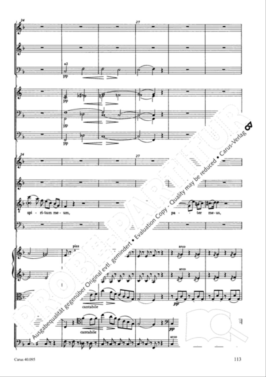 The Seven Words (Die Sieben Worte) 4-Part scores gallery preview page 128
