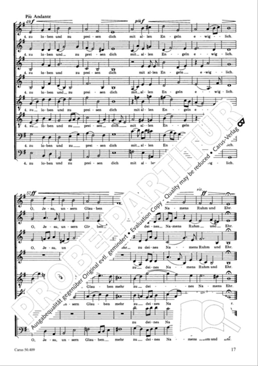 Zwolf deutsche geistliche Gesange Score scores gallery preview page 18