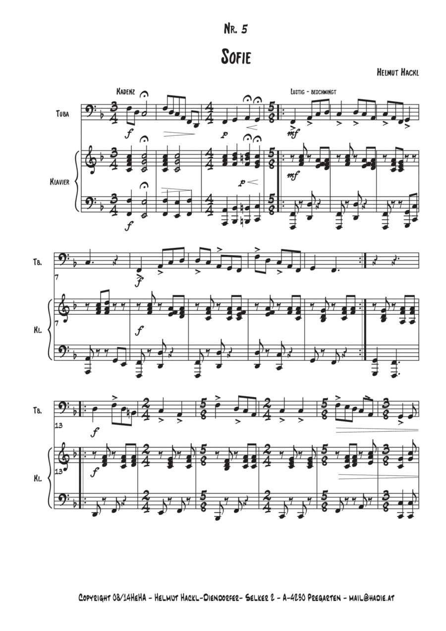 Sofie Piano Method scores gallery preview page 1