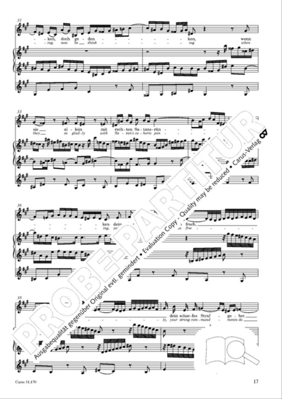 O blessed rest, o welcome heart's delight (Vergnugte Ruh, beliebte Seelenlust) Orchestra scores gallery preview page 18