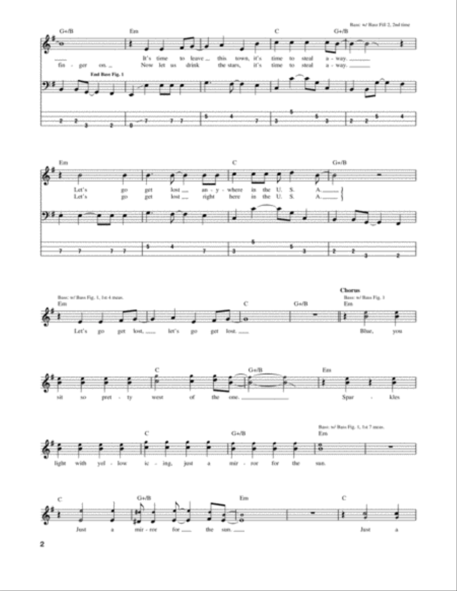 Road Trippin' Guitar Tablature scores gallery preview page 2