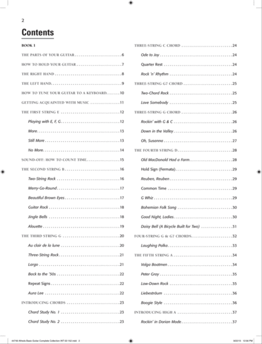 Alfred's Basic Guitar Method, Complete Easy Guitar scores gallery preview page 10