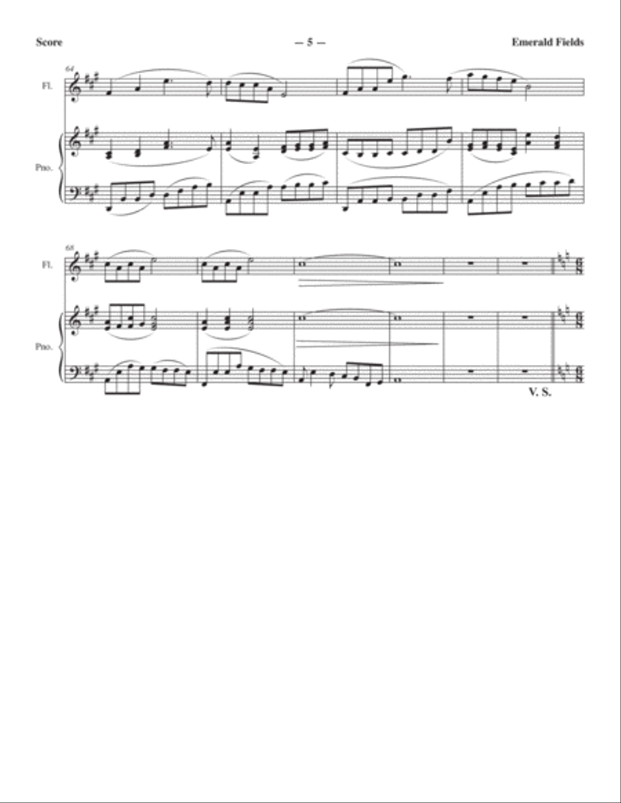 Emerald Fields Emerald Fields Flute Solo scores gallery preview page 5