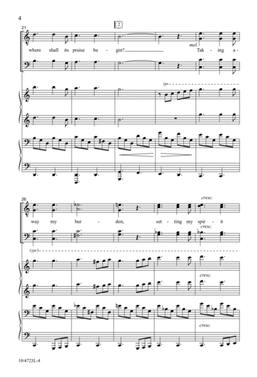 Wonderful Grace of Jesus TTBB scores gallery preview page 4