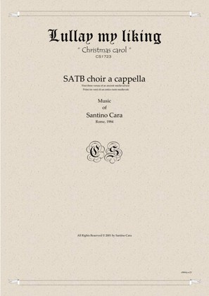 Lullay my liking - Christmas for SATB choir a cappella