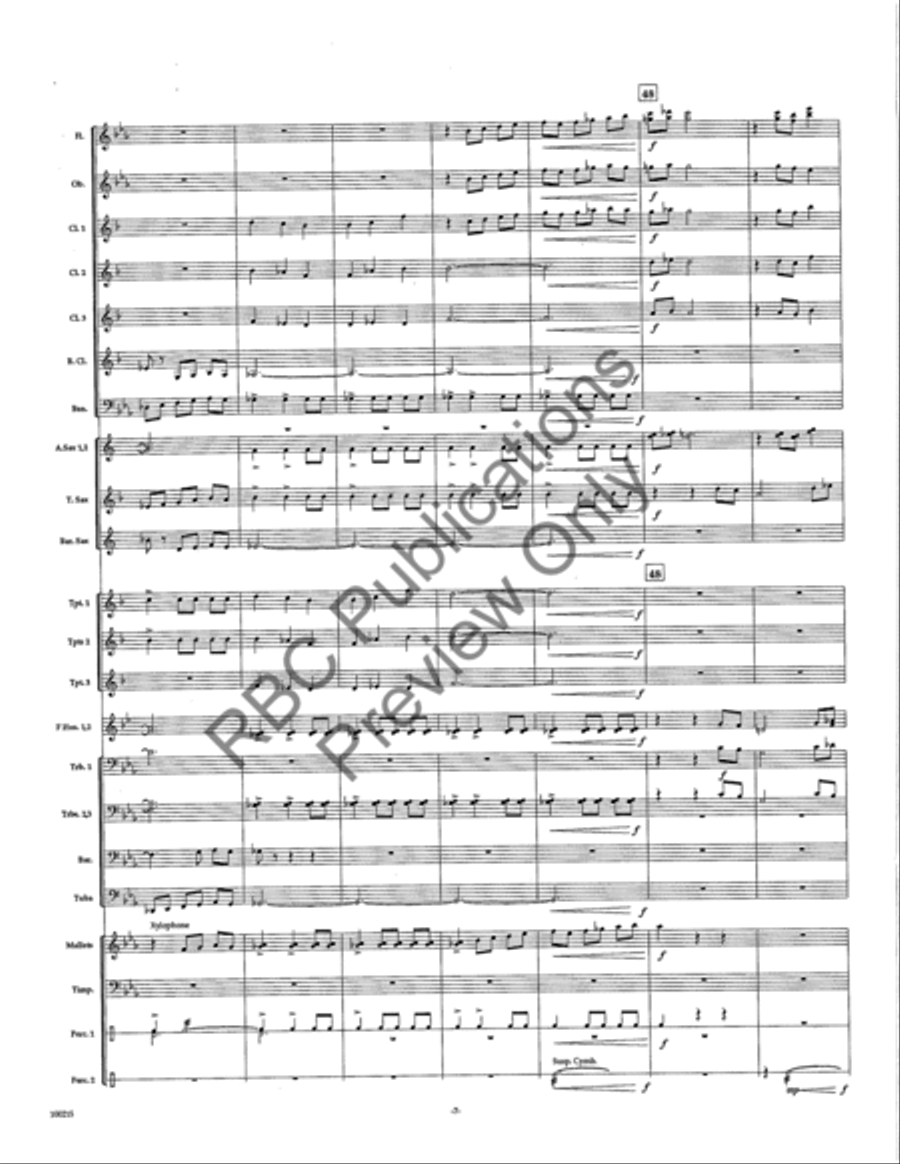 Cantica (Score) Cantica (Score) Concert Band scores gallery preview page 9