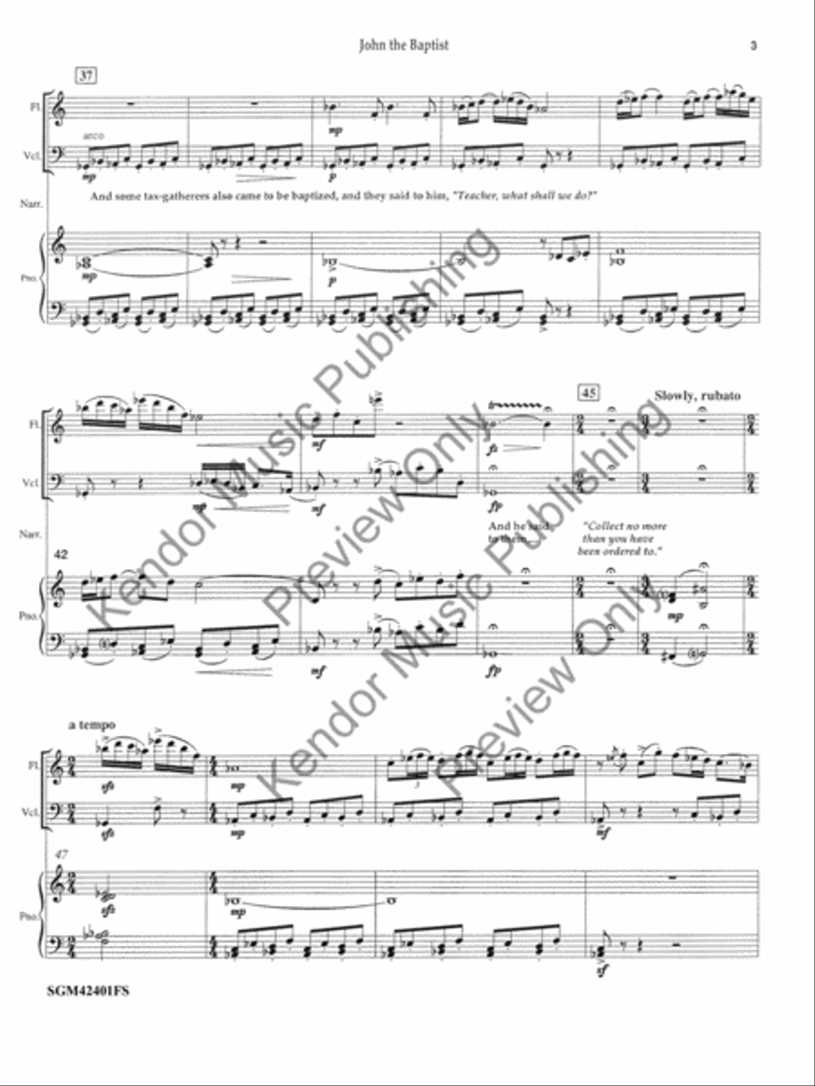 John the Baptist Small Ensemble scores gallery preview page 4