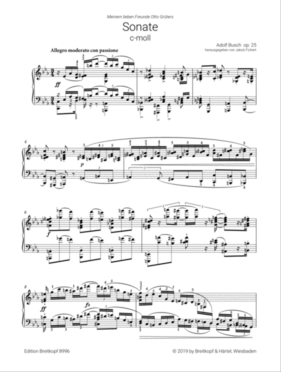 Sonata in C minor for Piano Op. 25 Piano Solo scores gallery preview page 2