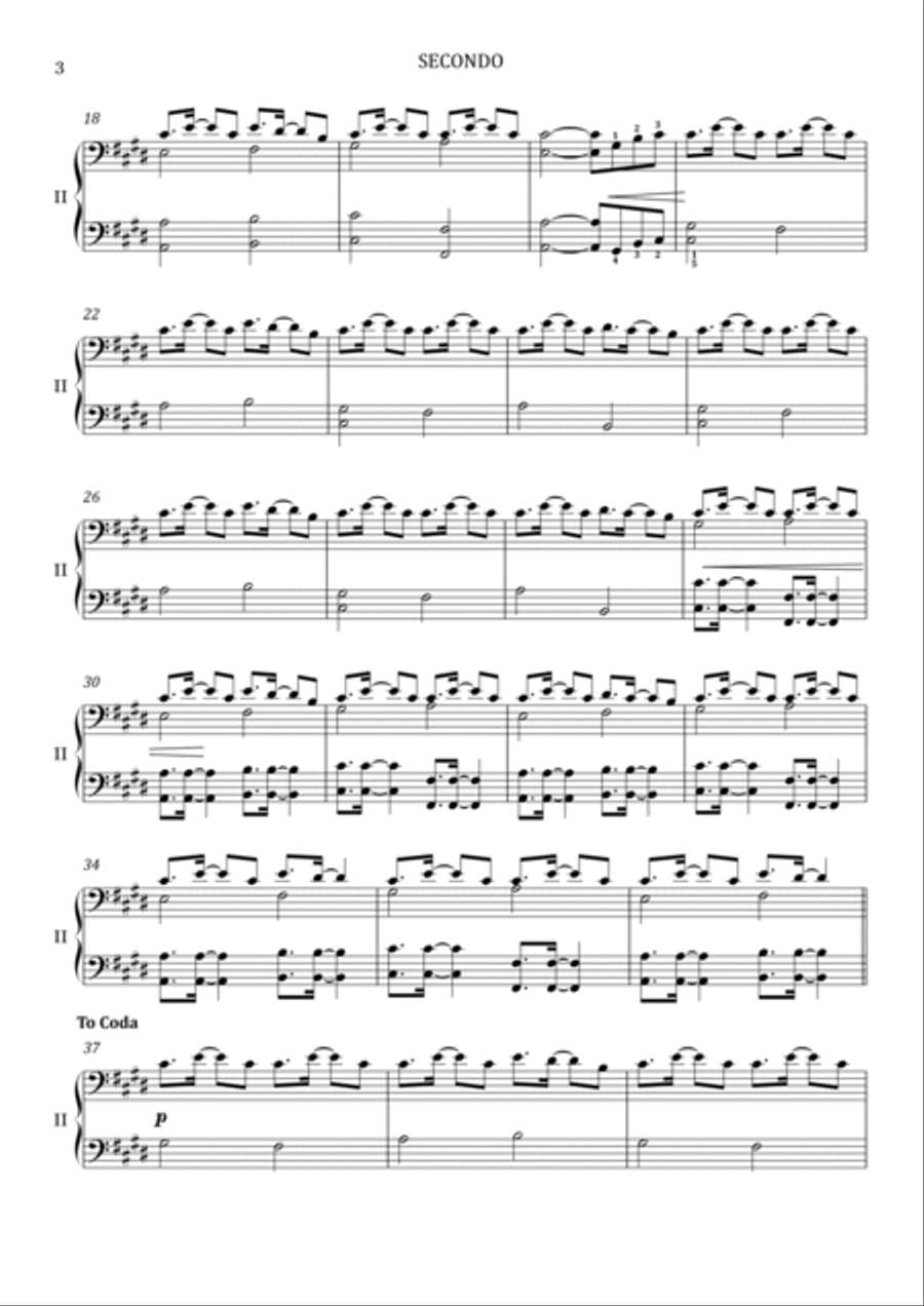 Shape Of You 1 Piano, 4-Hands scores gallery preview page 3