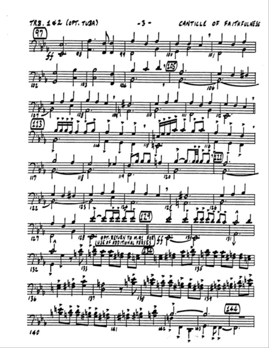 Canticle of Faithfulness- Brass Parts-Digital Download Choir scores gallery preview page 7