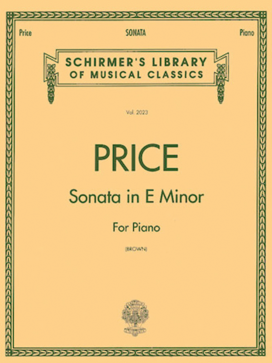Sonata in E minor Piano Solo scores gallery preview page 1