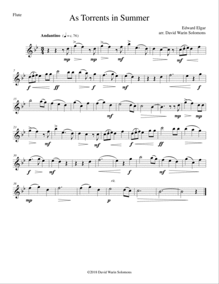 As torrents in summer for wind quartet Woodwind Quartet scores gallery preview page 3