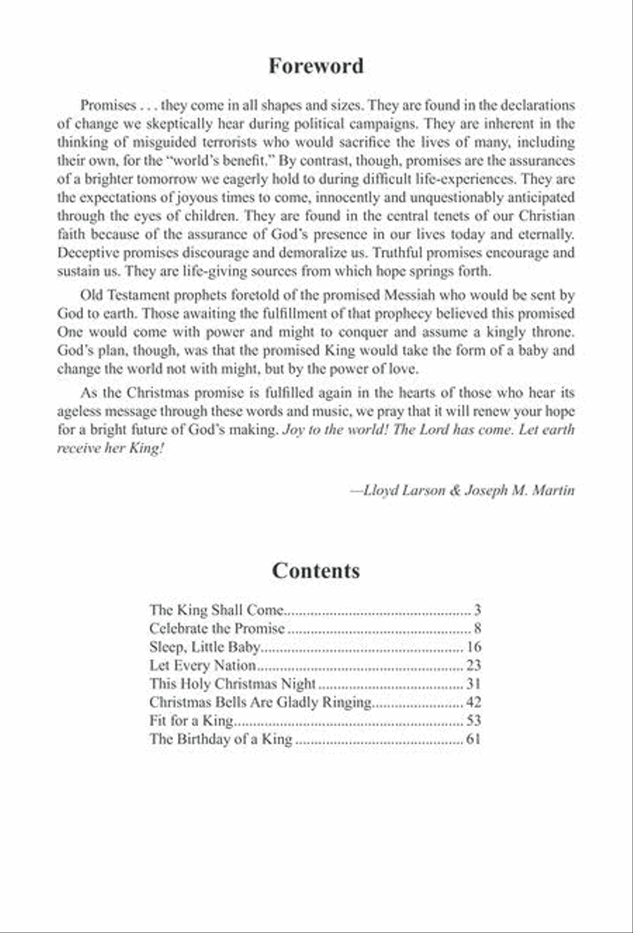 The Promise of a King 4-Part scores gallery preview page 3