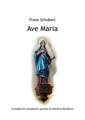 Book cover for F. Schubert: Ave Maria for Saxophone Quartet