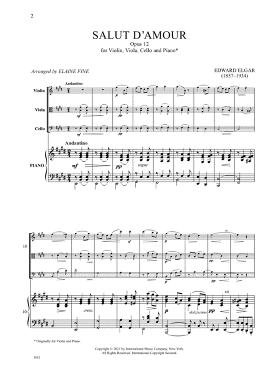 Salut D'Amour, Op. 12, For Violin, Viola, Cello, And Piano