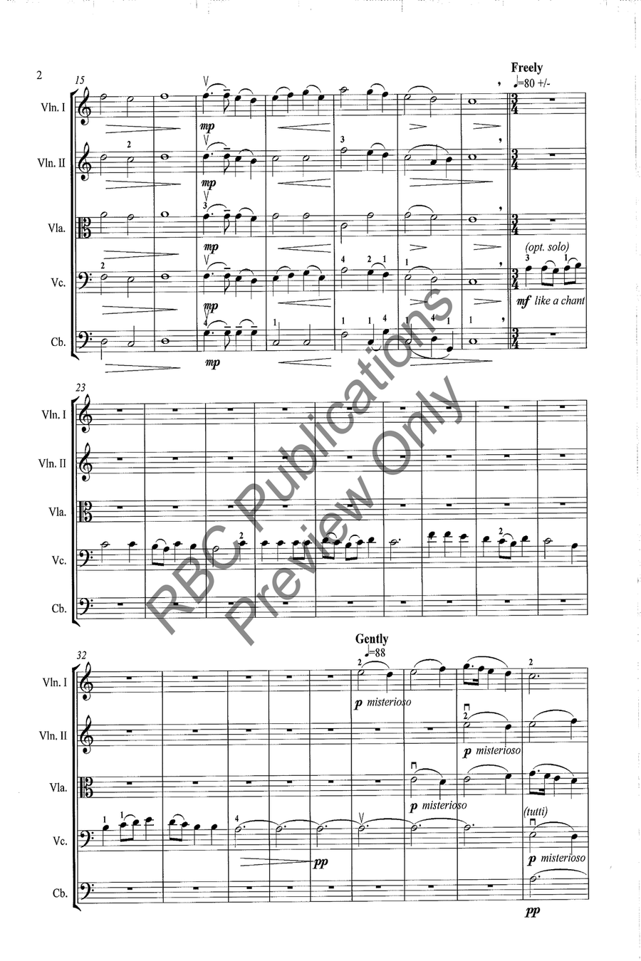 Russian Rhapsody #2 String Orchestra scores gallery preview page 5
