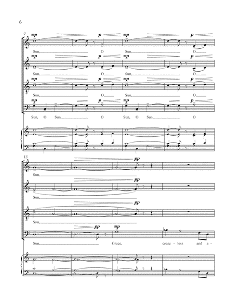 O Sun (from September Sun) Divisi scores gallery preview page 5