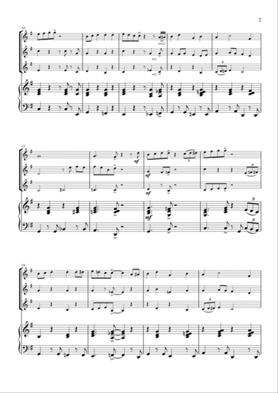 Santa Claus Is Comin' To Town Violin Solo scores gallery preview page 3