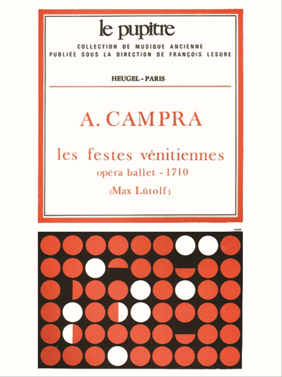 Les Fetes Venitiennes (lp19) (opera) Orchestra scores gallery preview page 1