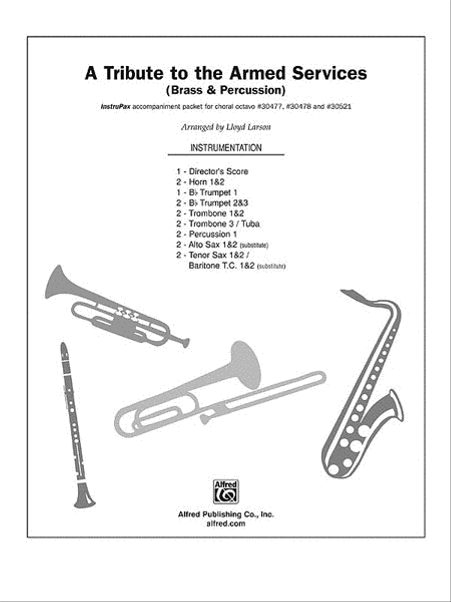 A Tribute to the Armed Services (A Medley) Choir scores gallery preview page 1