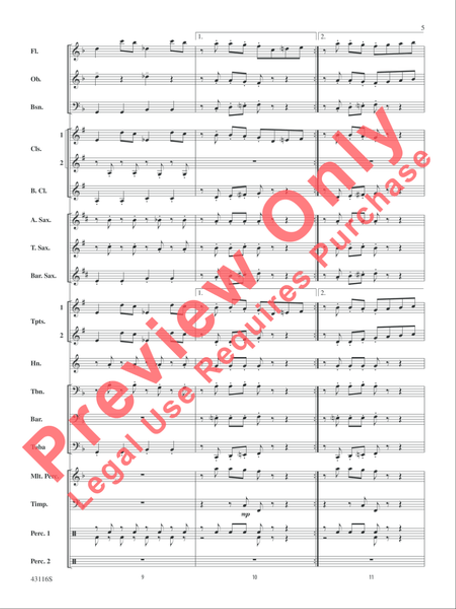 The Best of Leroy Anderson Concert Band scores gallery preview page 6