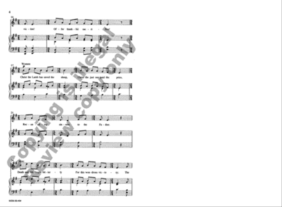 Easter Sequence 4-Part scores gallery preview page 4