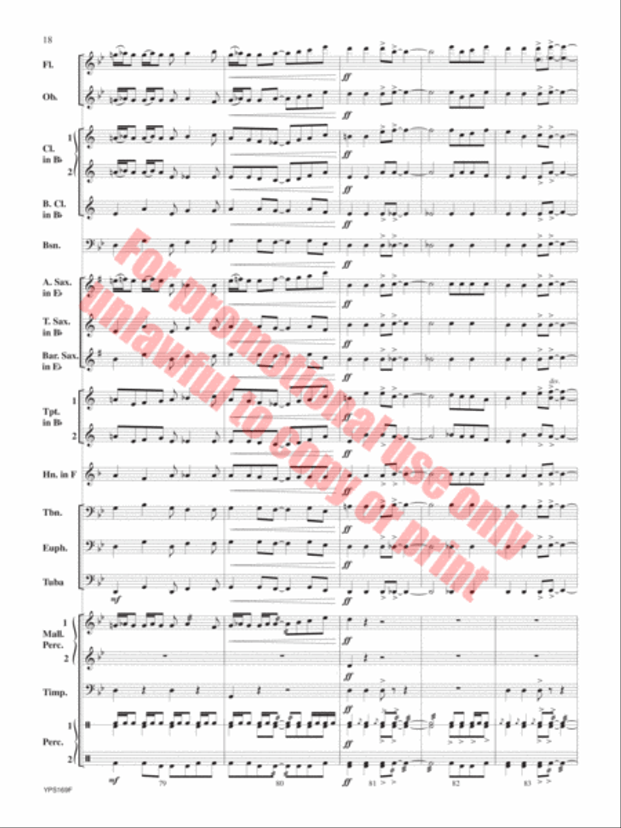 Fracas Concert Band scores gallery preview page 19