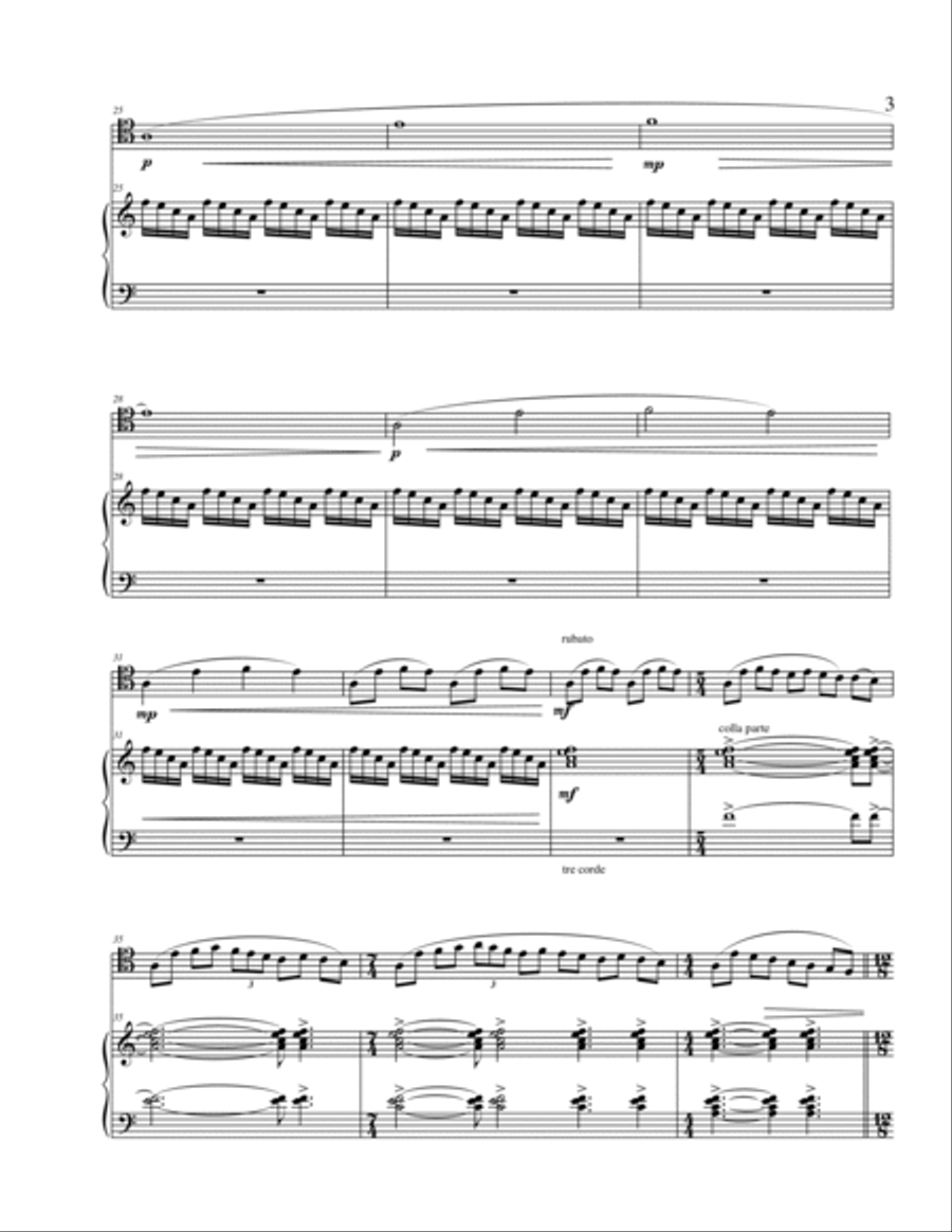 Contemplation for bassoon and piano Woodwind Duet scores gallery preview page 5