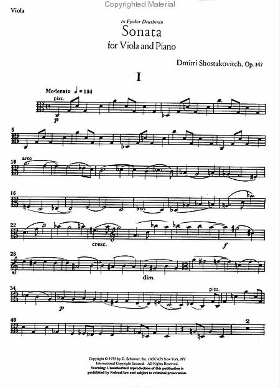 Sonata (Piano/Viola)