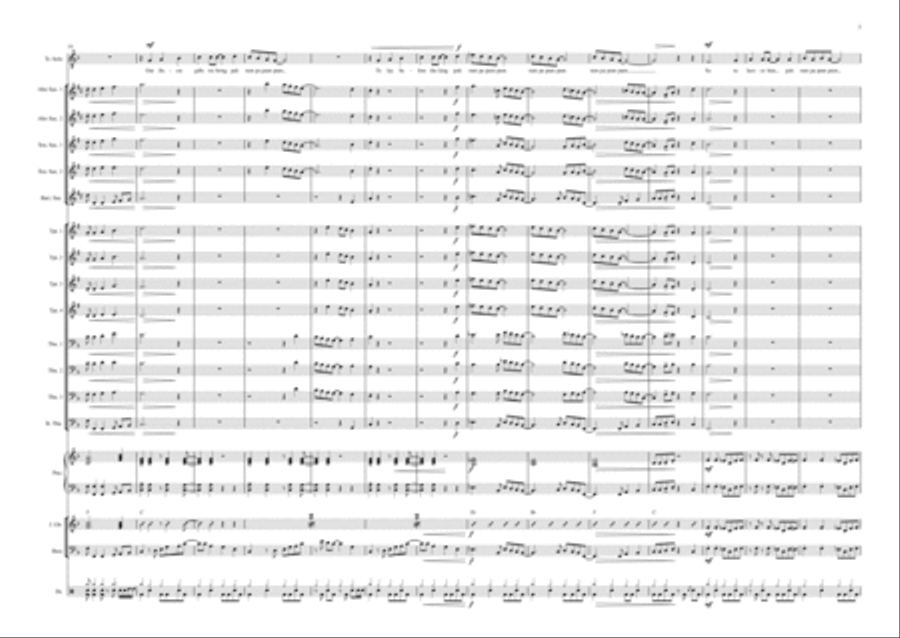 The Little Drummer Boy Jazz Ensemble scores gallery preview page 3