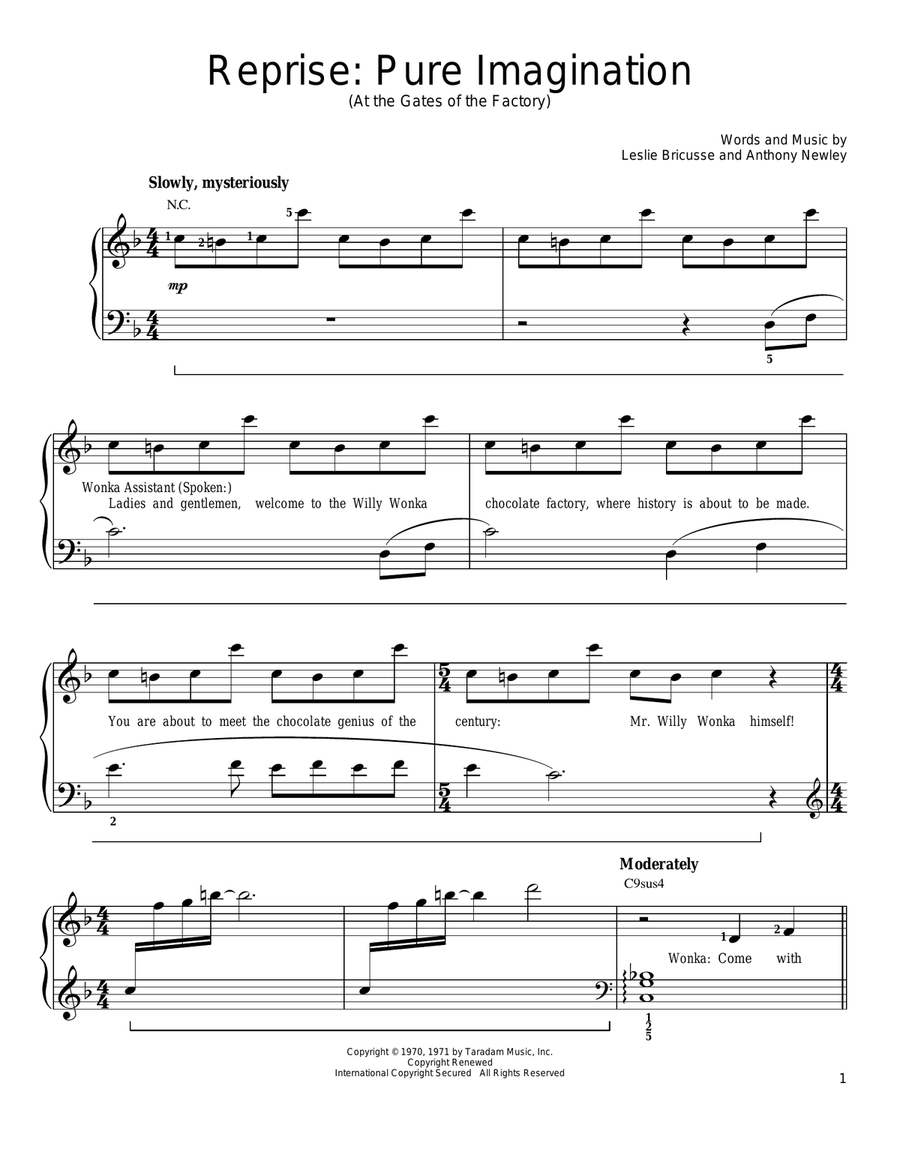 Reprise: Pure Imagination (At the Gates of the Factory)