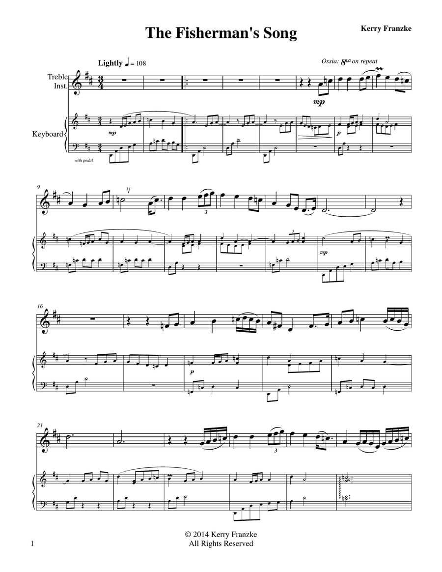 The Fisherman's Song The Fisherman's Song Small Ensemble scores gallery preview page 3