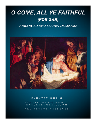 Book cover for O Come All Ye Faithful (for SAB)