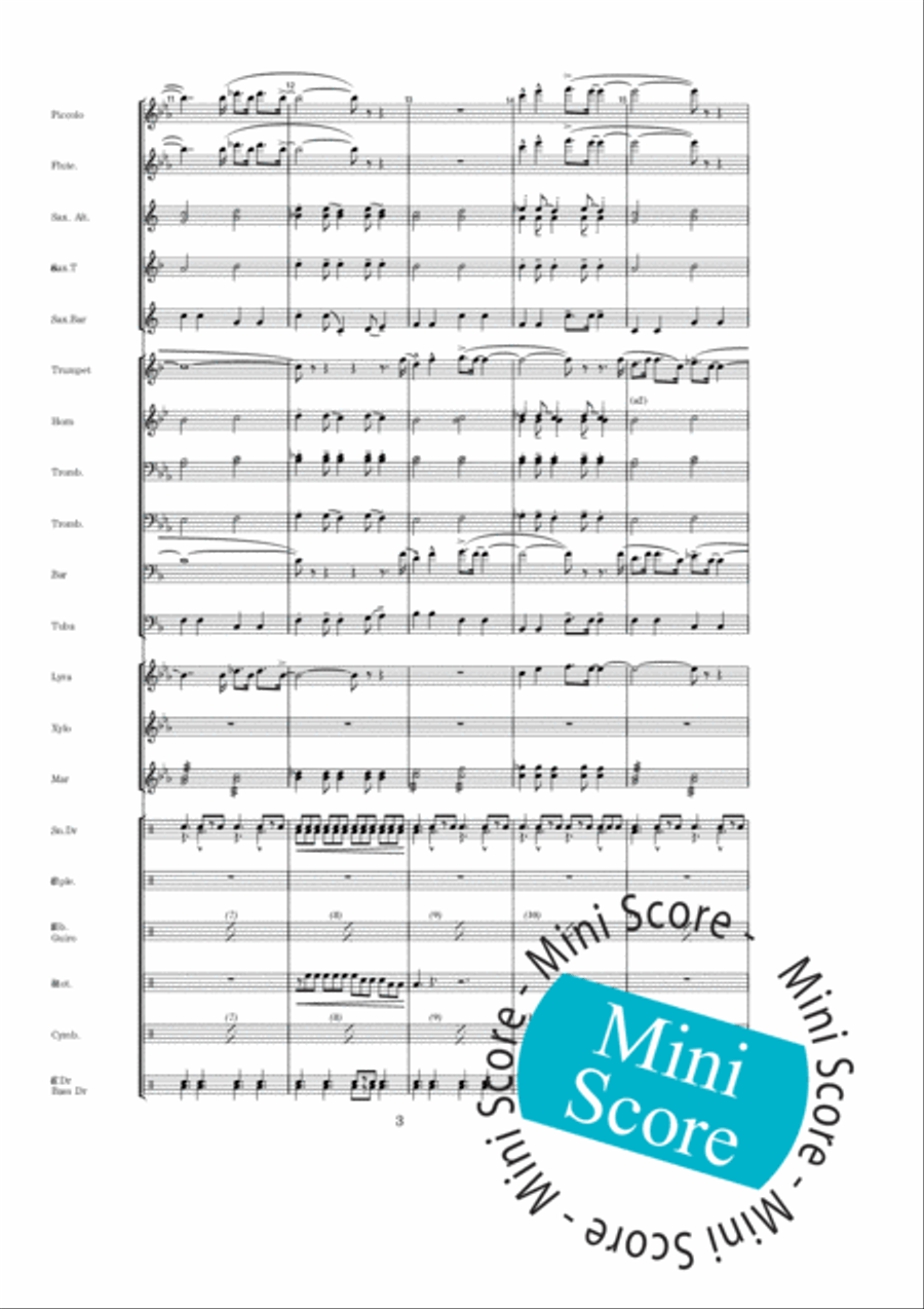 Rosevalley Blues Percussion scores gallery preview page 7