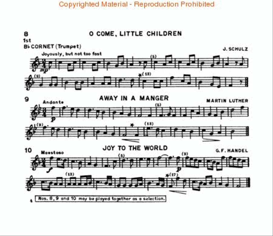 Christmas Carols for Band or Brass Choir Concert Band scores gallery preview page 3