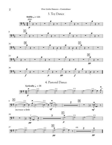 Five Little Dances (arr. Paul Longfield) - Bass