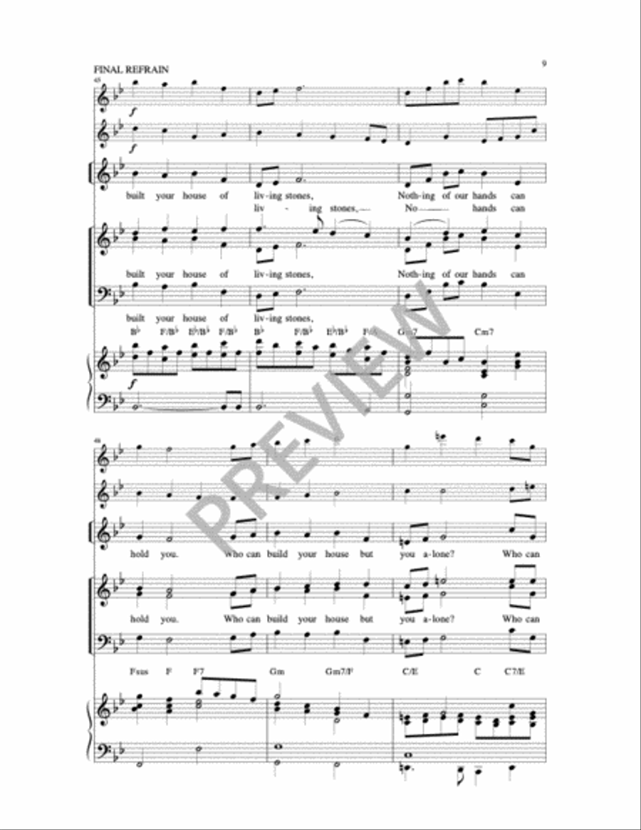 You Have Built Your House 4-Part scores gallery preview page 7