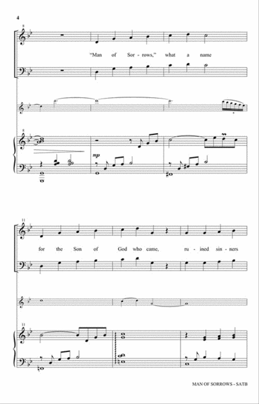 Man of Sorrows 4-Part scores gallery preview page 3
