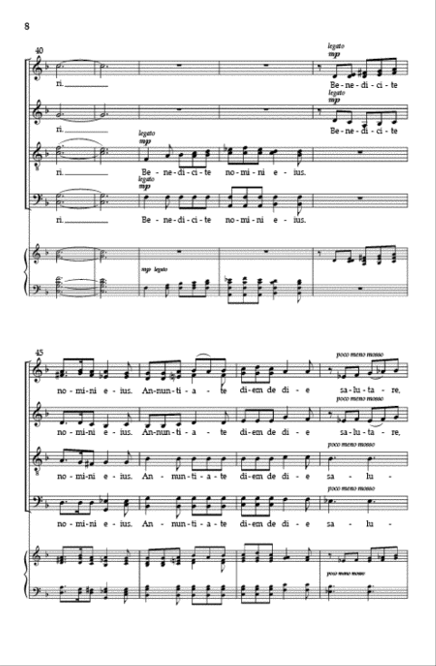 Cantate Domino (SATB divisi) Divisi scores gallery preview page 7