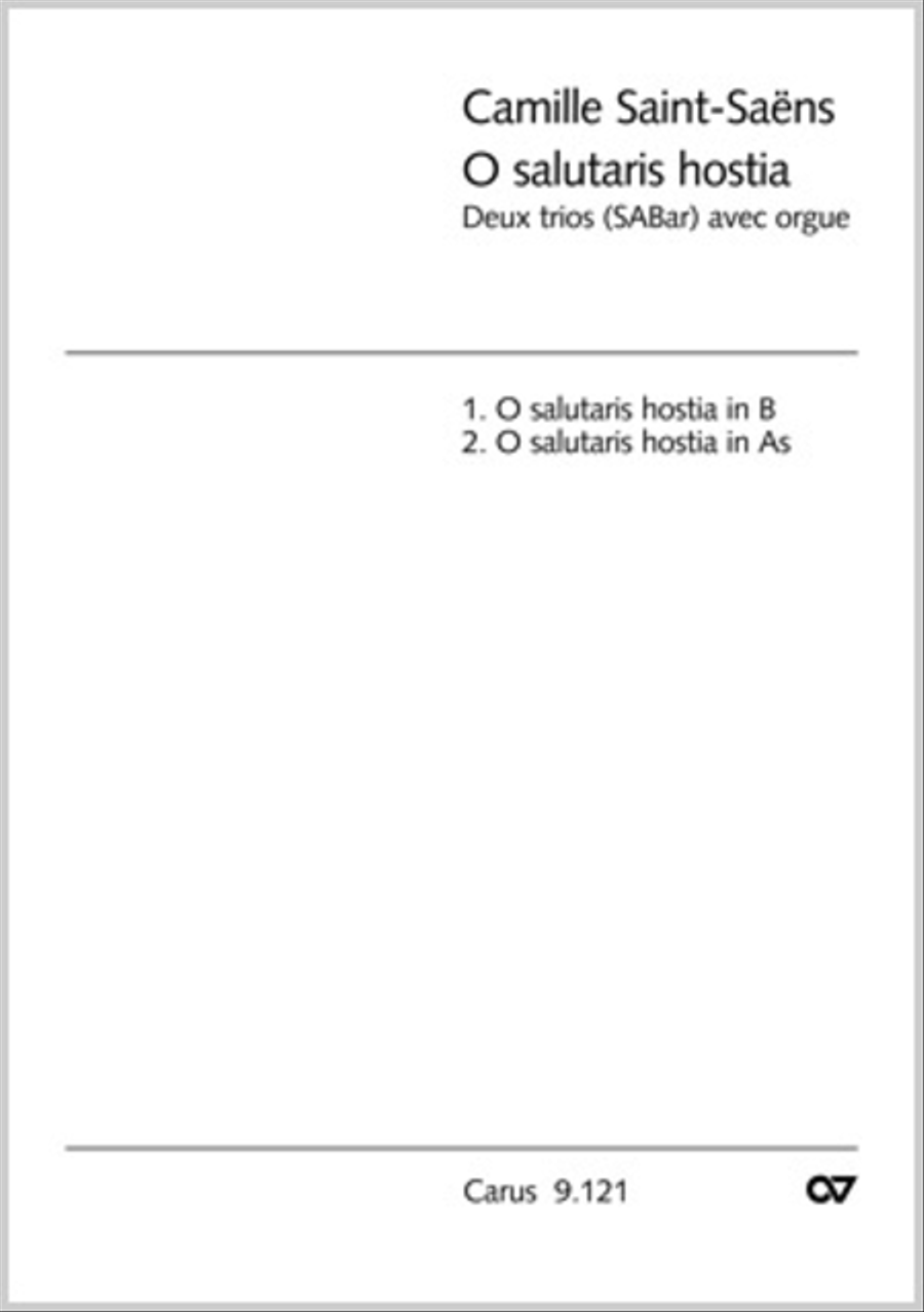 Saint-Saens: O salutaris hostia (2 Satze) Score scores gallery preview page 1
