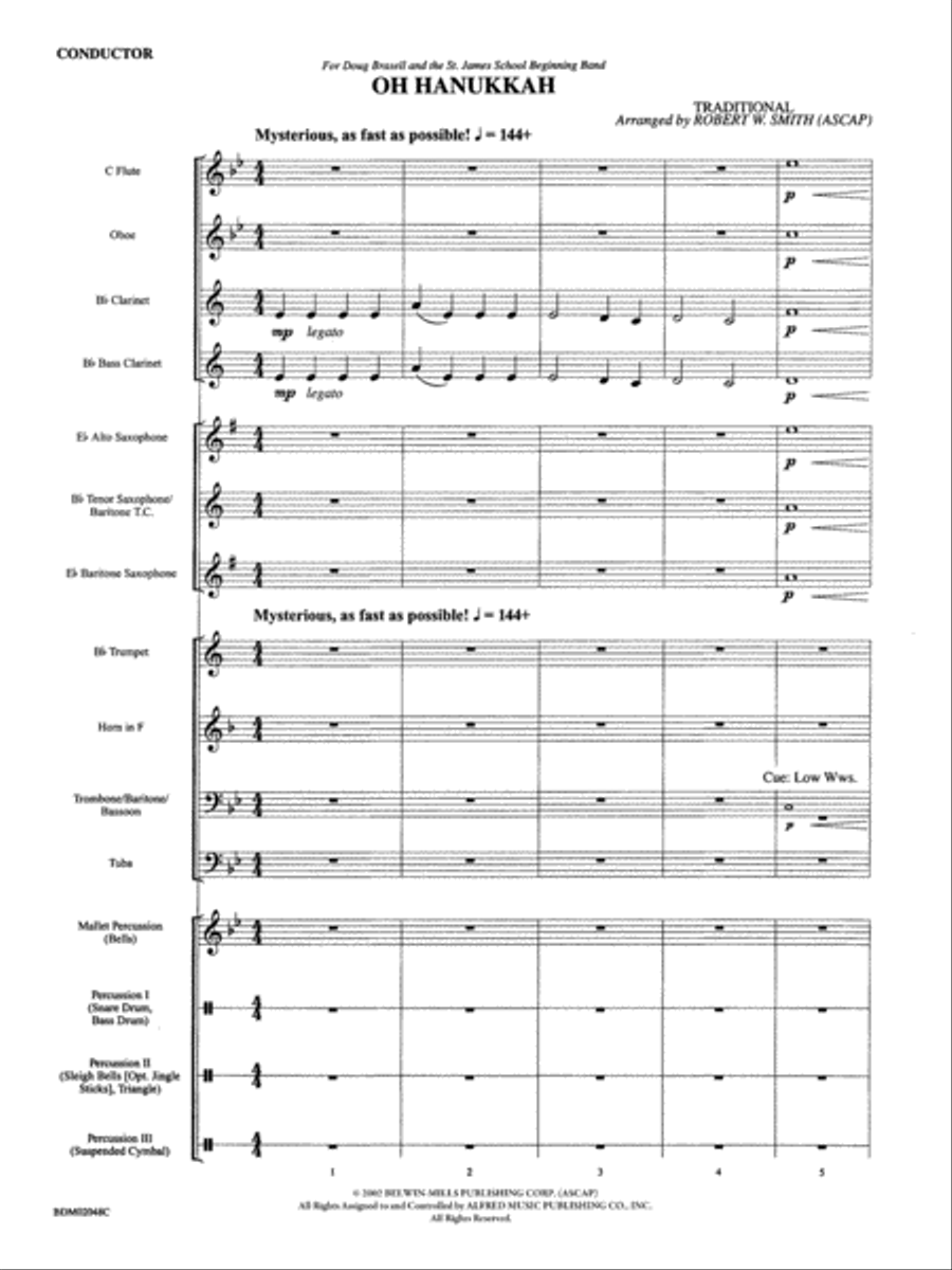 Oh Hanukkah: Score Oh Hanukkah: Score Concert Band scores gallery preview page 3