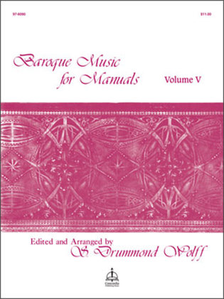 Book cover for Baroque Music for Manuals, Vol. V