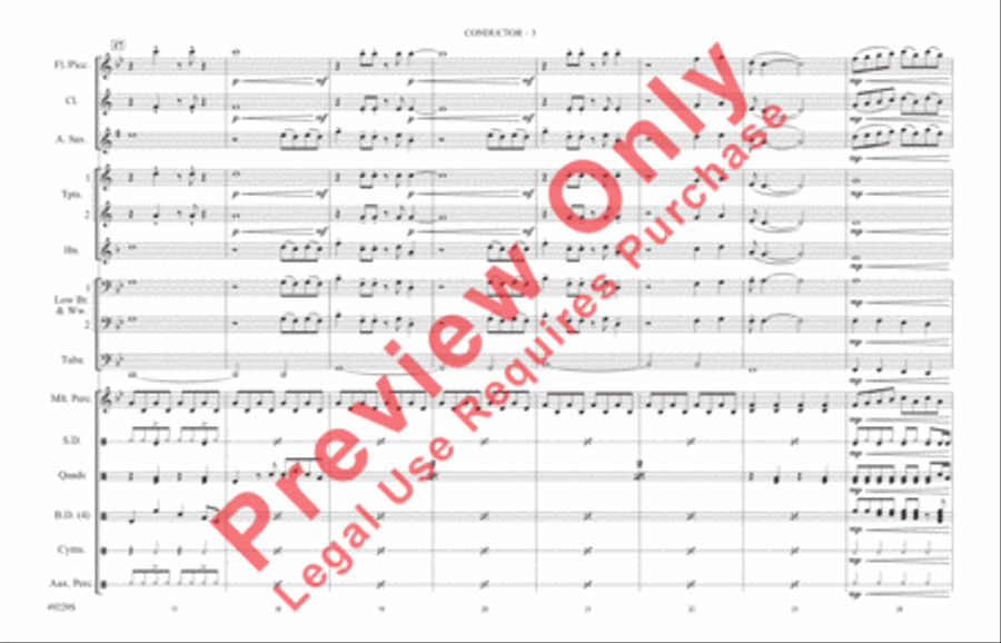 Blinding Lights Marching Band scores gallery preview page 4